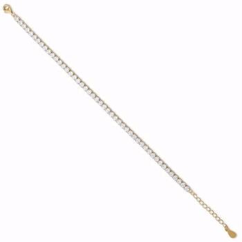 Seville SILVIA MEDIUM forgyldt tennis armbånd 